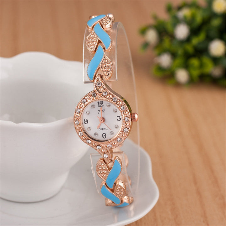 Leaf bracelet quartz wrist watch Fashionpy