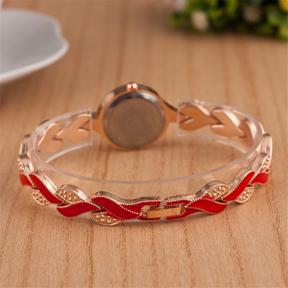 Leaf bracelet quartz wrist watch Fashionpy