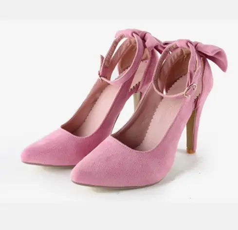 Bow High Heels – Pointed Toe Super High Heel Fashion Sandals for Women Fashionpy