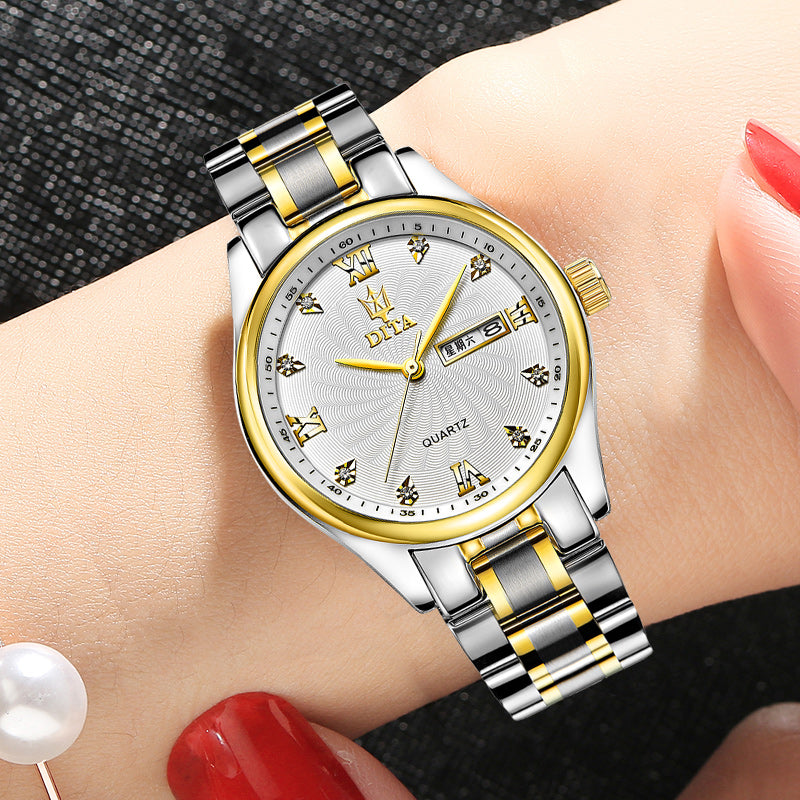 New Couple Models A Pair Of Watches Men's and Women's Watches Waterproof Watches Fashionpy