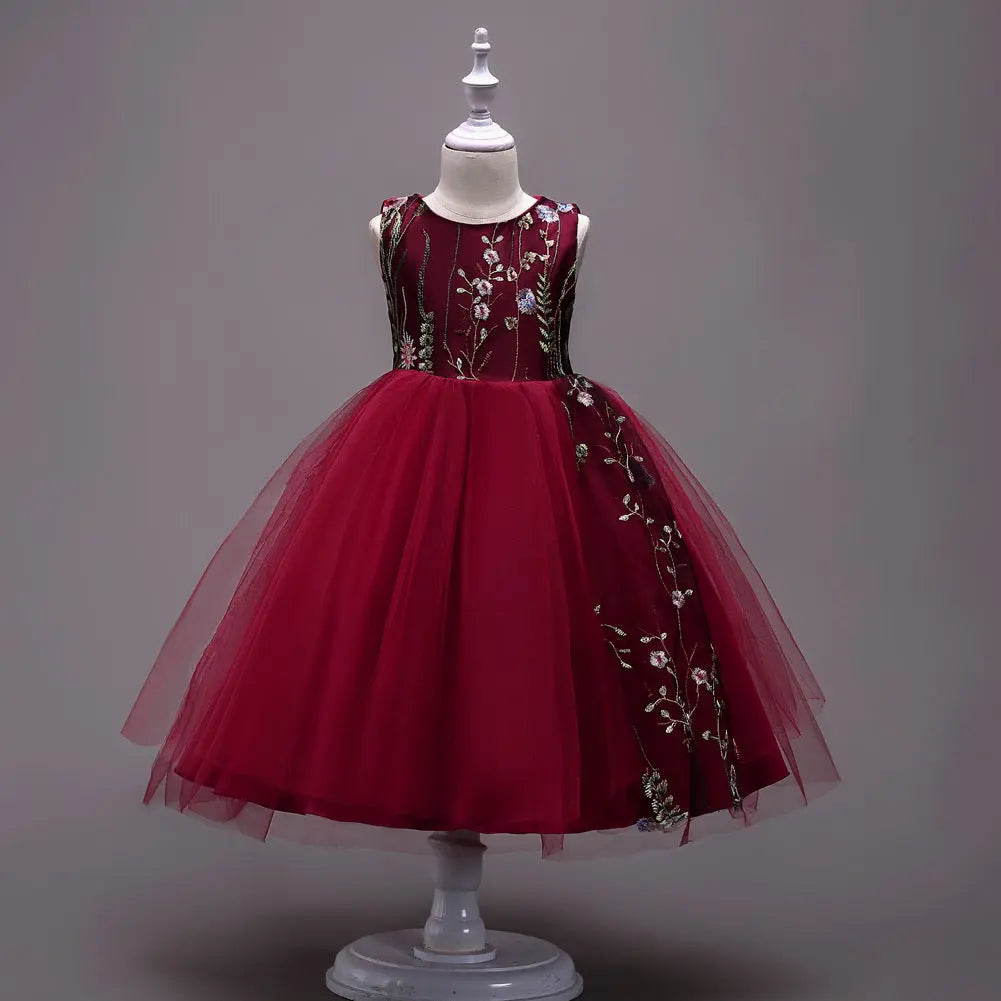 4-15 years embroidered Kids Dress Fashionpy