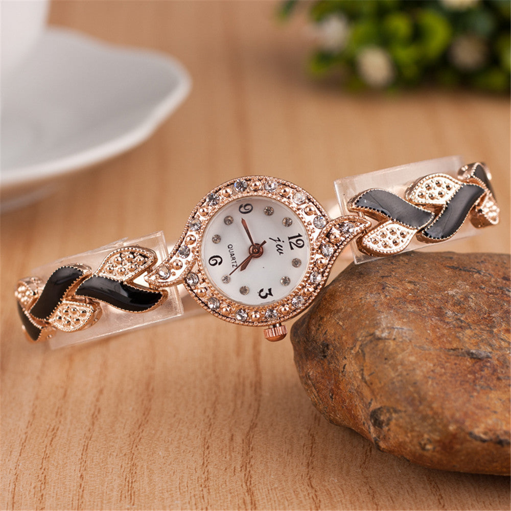 Leaf bracelet quartz wrist watch Fashionpy