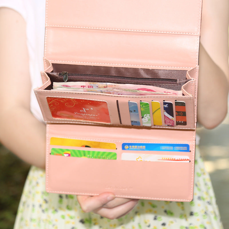 This poem Kidman female Female Long Wallet Purse Wallet Handbag ladies seventy percent off retro Large Wallet Fashionpy