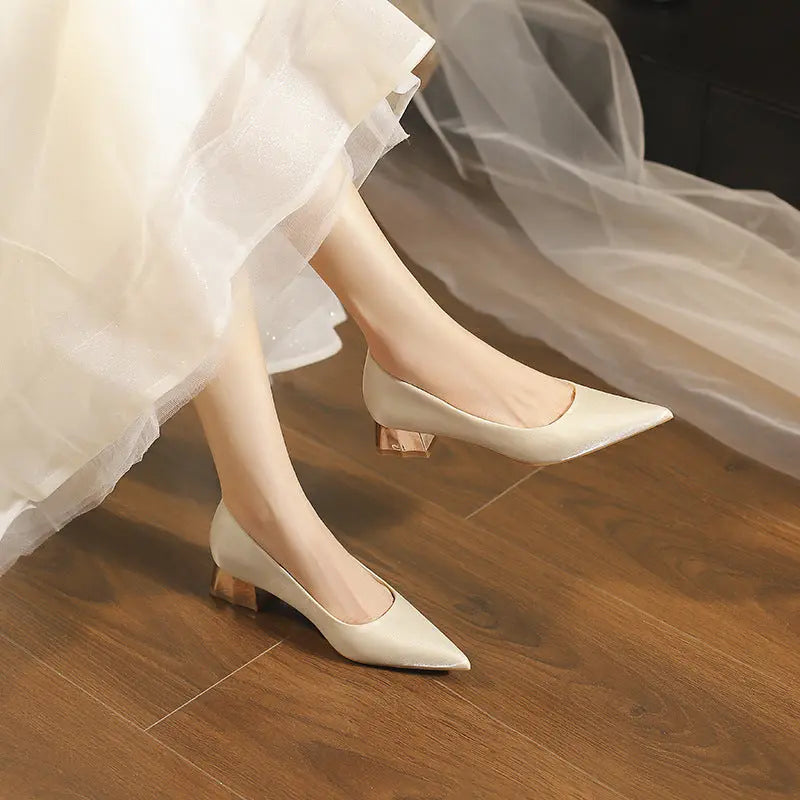 Apricot New Arrival Banquet Bridal Shoes Fashionpy