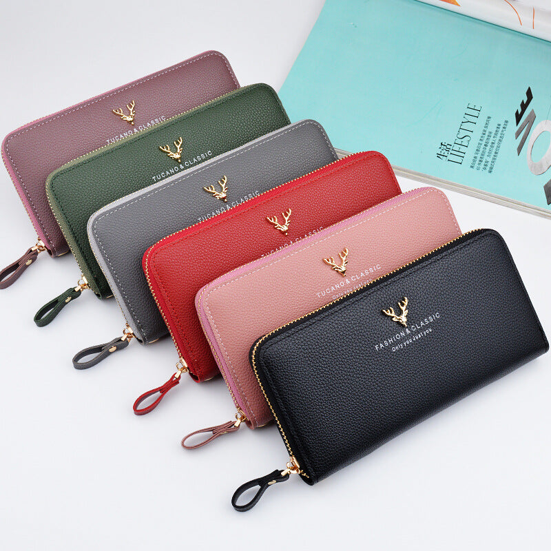 New Ladies Wallet Zipper bag ladies handbag wallet large embossed spot wholesale Fashionpy