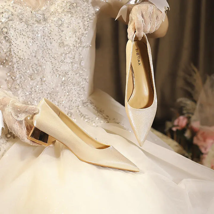 Apricot New Arrival Banquet Bridal Shoes Fashionpy