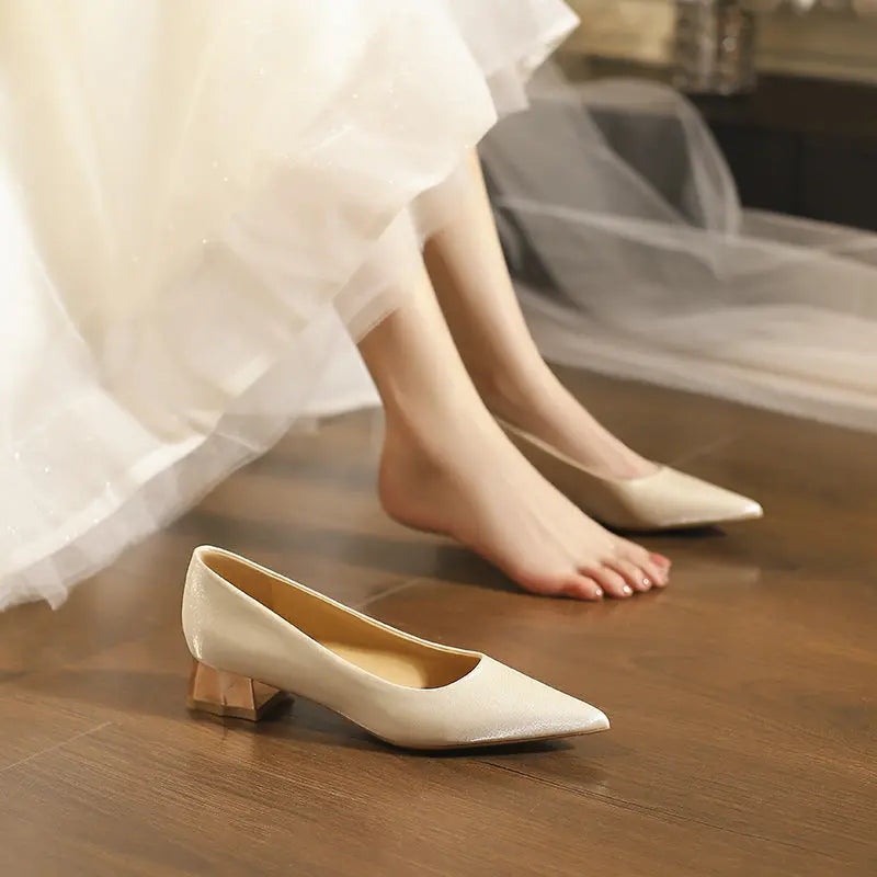 Apricot New Arrival Banquet Bridal Shoes Fashionpy