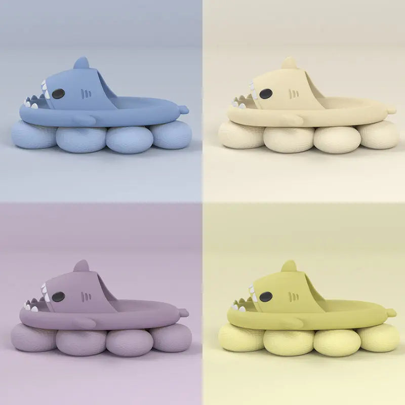 Cartoon Shark Slippers for Women Men Couples – Funny Cute Soft EVA Indoor Outdoor Slides Fashionpy