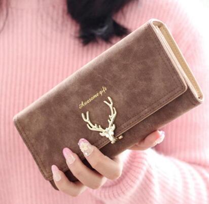Korean Fashion Frosted Deer Woman Bag Multi Card Holding Bag Coin Purse Fashionpy