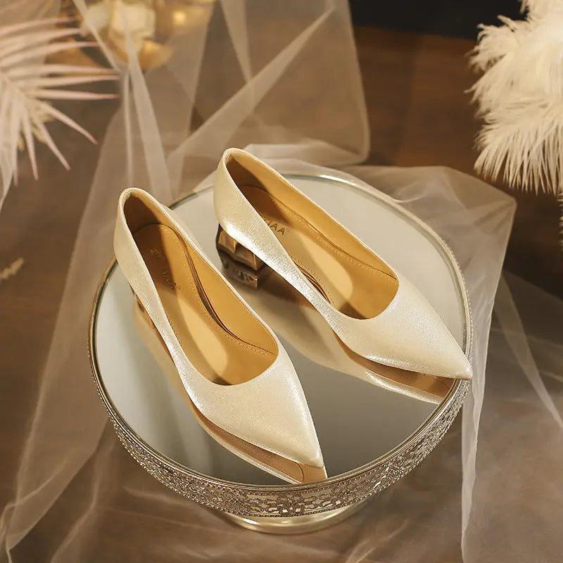 Apricot New Arrival Banquet Bridal Shoes Fashionpy
